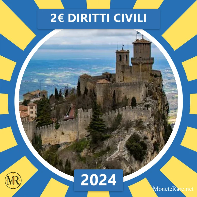 Estonia 2€ Diritti Civili 2024 (coin photo)
