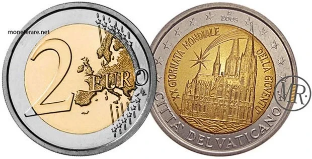 2005 Vatican Commemorative 2 Euro