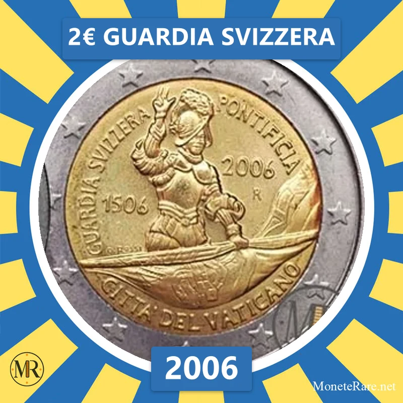 Vatican City 2€ Swiss Guard 2006 (coin photo)