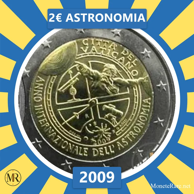 Vatican City 2€ Astronomia 2009 (coin photo)