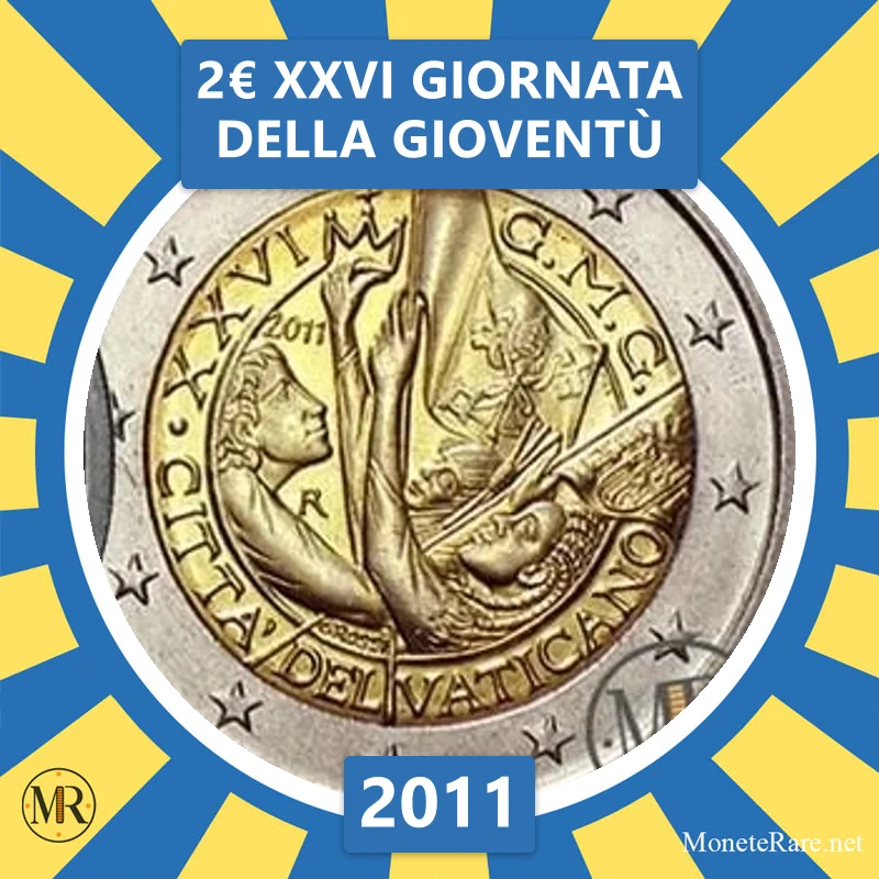 Vatican City 2€ XXVI World Youth Day 2011 (coin photo)