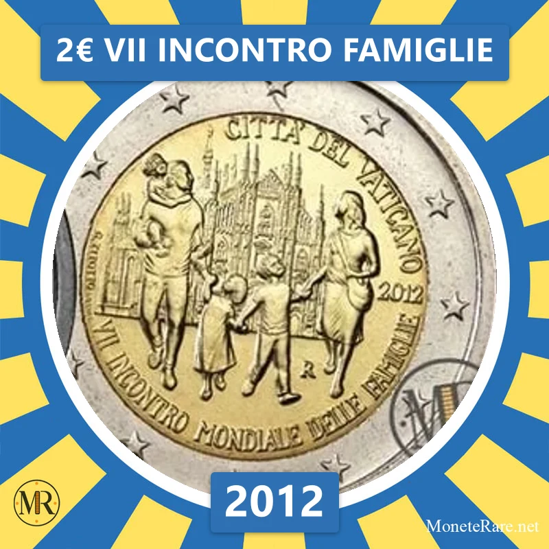 Vatican City 2€ VII Incontro Famiglie 2012 (coin photo)