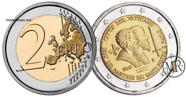 Commemorative 2 Euro Vatican 2017 Martyrdom of Saint Peter and Paul