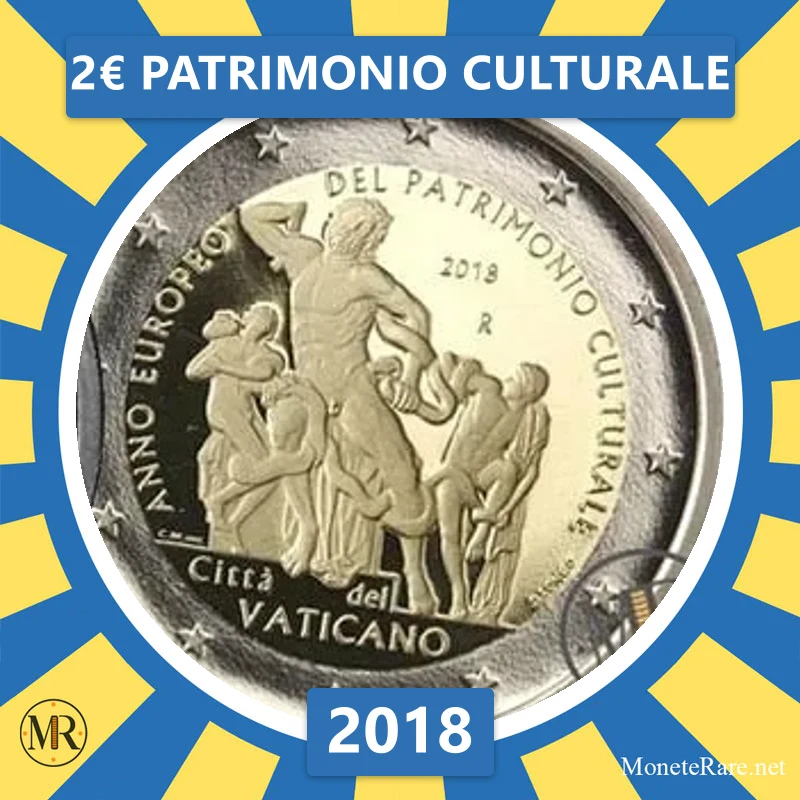 Vatican City 2€ Patrimonio Culturale 2018 Vatican City 2€ Patrimonio Culturale 2018 (coin photo)