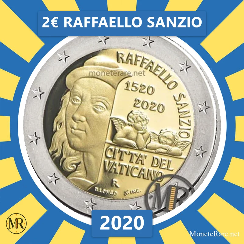 Vatican City 2€ Raffaello Sanzio 2020 Vatican City 2€ Raffaello Sanzio 2020 (coin photo)