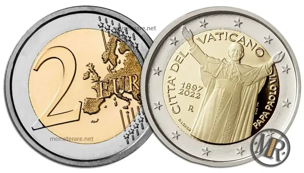 2 Euro Vatican 2022 Pope Paul VI