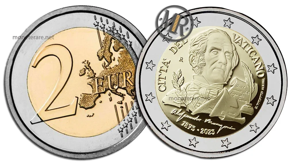 2 Euro Commemorative Vatican 2023 Alessandro Manzoni