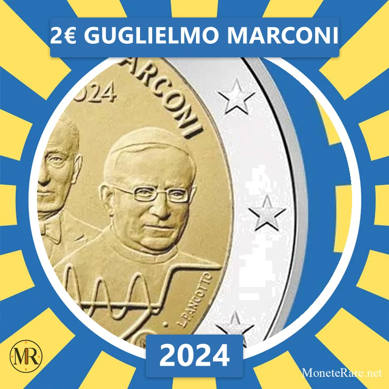 Vatican City 2€ Guglielmo Marconi 2024 (coin photo)