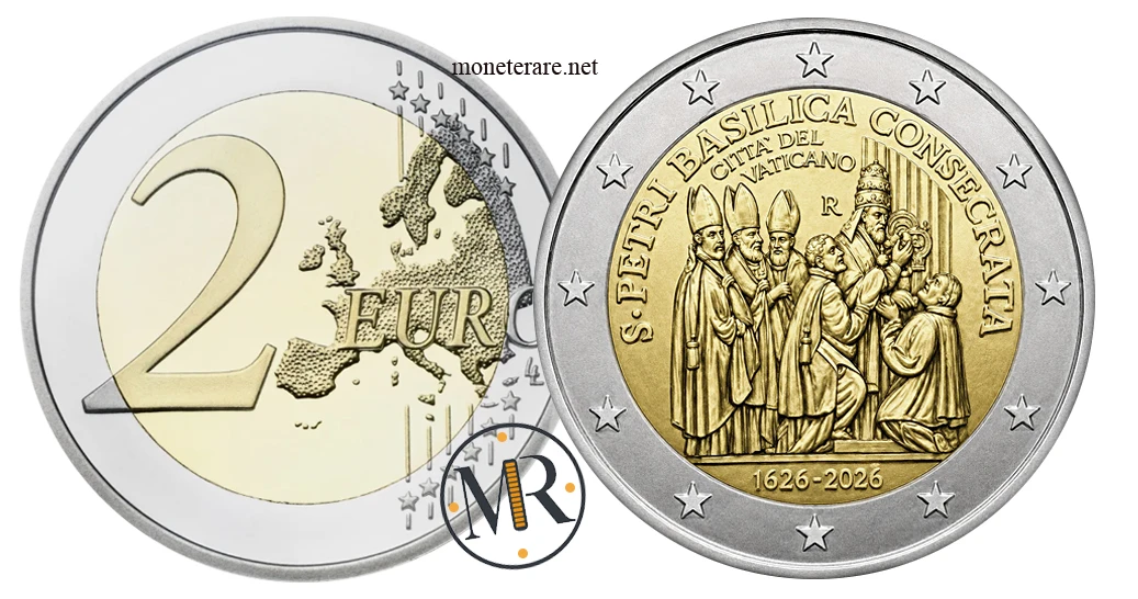 Vatican City €2 commemorative 2026 – St Peter’s Basilica