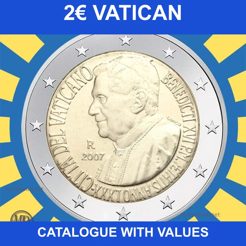 2007 Vatican City 2 euro Pope Benedict XVI coin