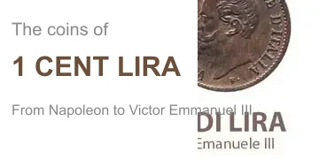 catalogue and value of 1 centesimo lira coins