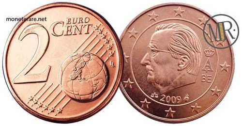 2 Cents Euro Belgium Third Series 2009 2013