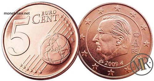 5 Cents Euro Belgium Third Series 2009 2013