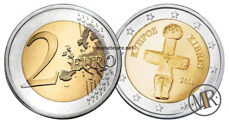 2 Euro Cyprus with cross