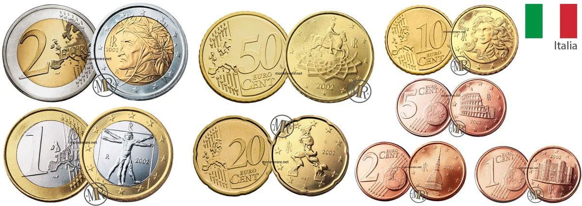 Italian euro coins