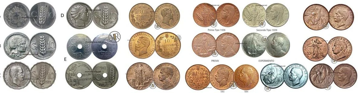 Rare 10 cents of lira