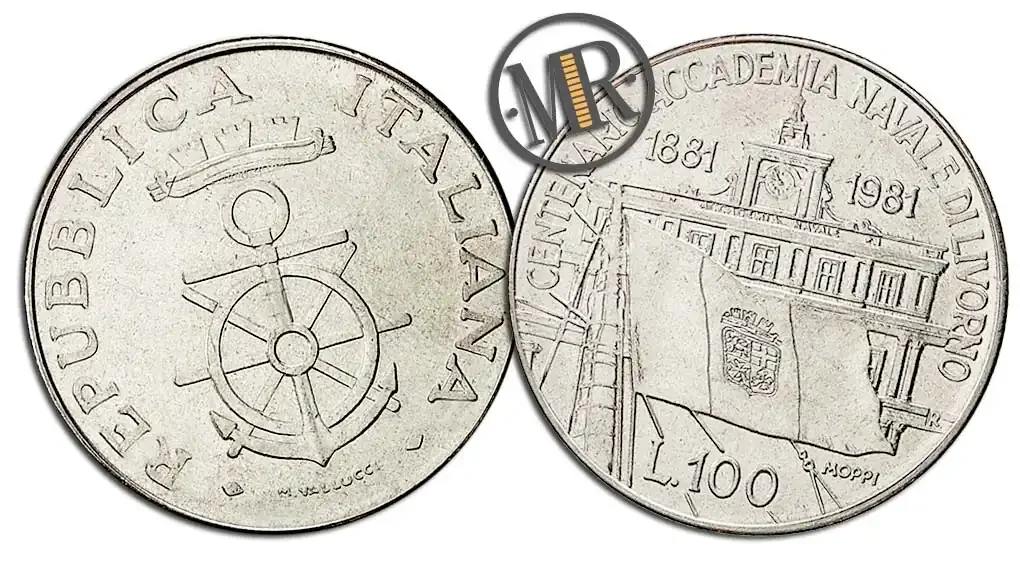 100 Lire 1981 Naval Academy of Livorno