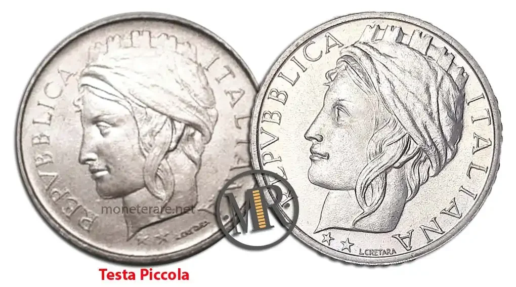 100 Lire Italia Turrita 1993 - First Type - Small Head