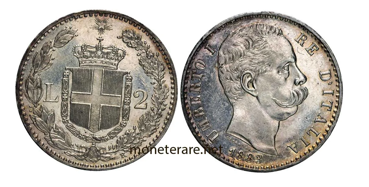 2 Lire Umberto I