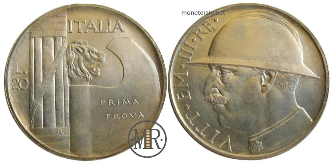 20 Lire 1928 Cap - FIRST PROOF