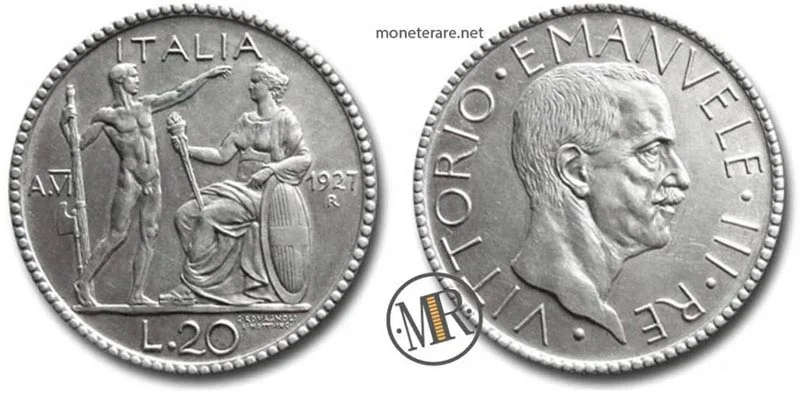 20 Lire Lictor 1927