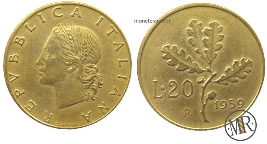 20 Lira Oak 1959