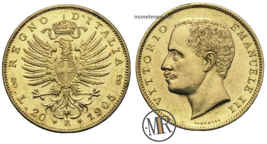 20 Lire Savoy Eagle