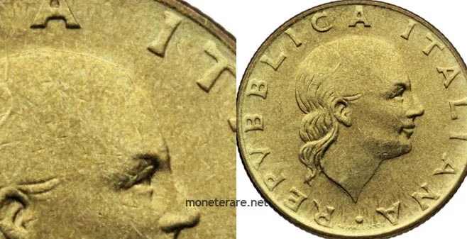  value 200 Lire of 79 "Bald Head"
