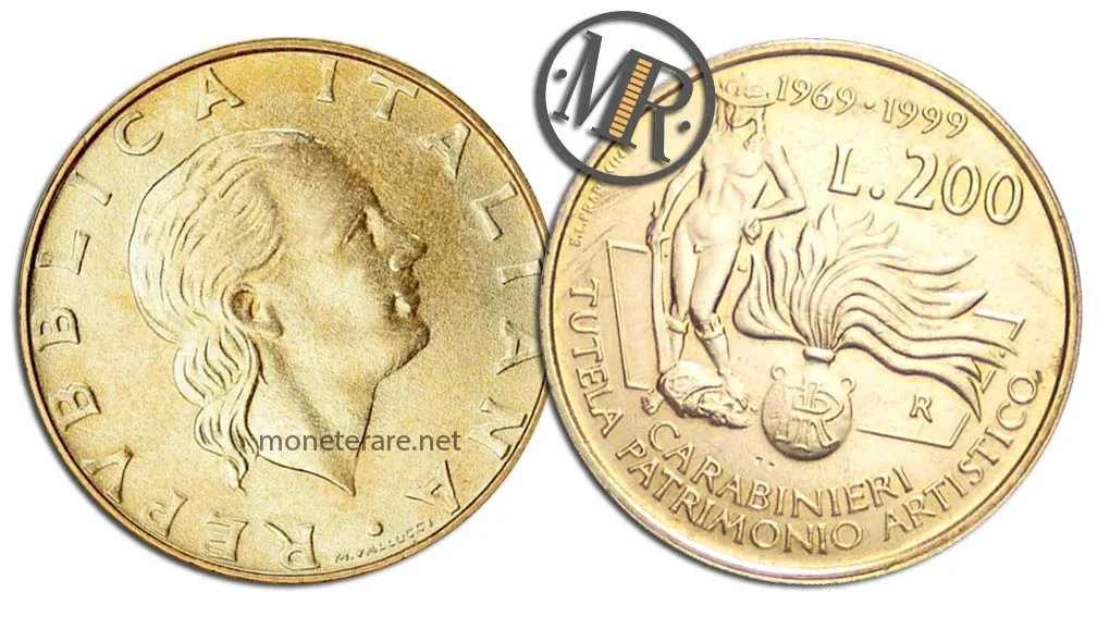 200 Lire 1999 Artistic Heritage of the Carabinieri