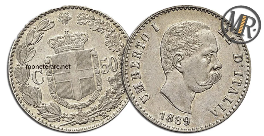50 Cents Lire Umberto I