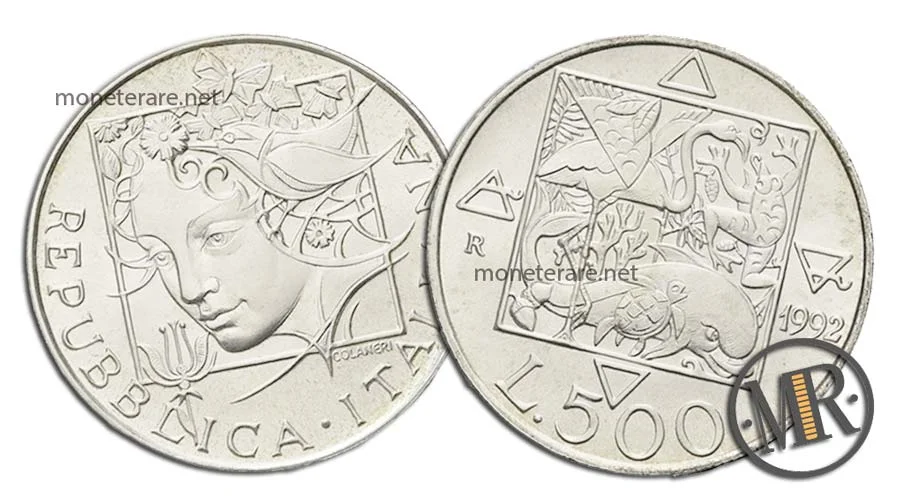 500 Lire Flora e Fauna Seconda Serie