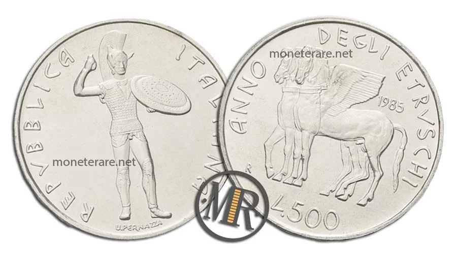 Year of the Etruscans 500 Lire Commemorative Silver