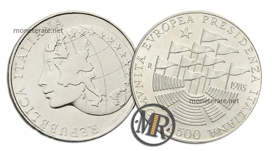 CEE 500 Lire Commemorative Silver