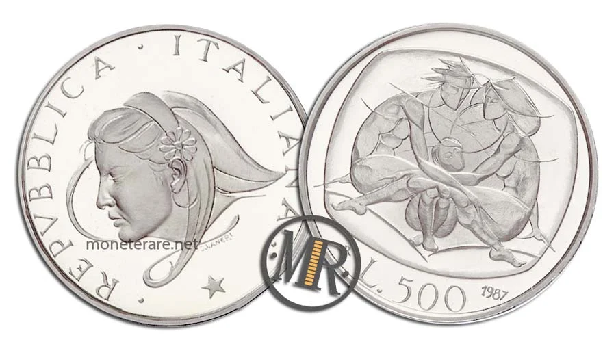 Family 500 Lire Commemorative Silver