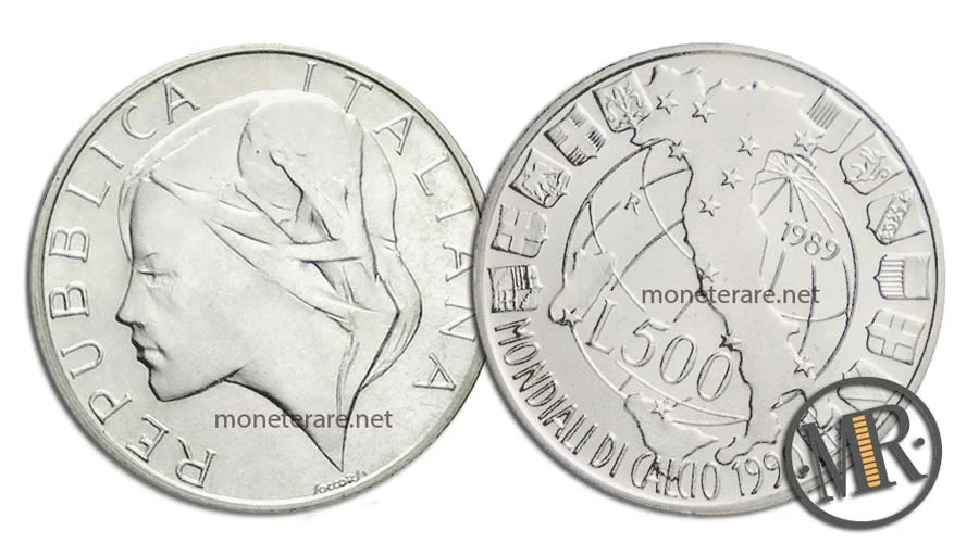 Italy 90 500 Lire Commemorative Silver