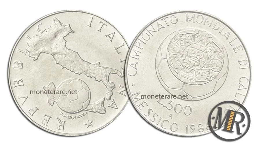 Mexico 86 500 Lire Commemorative Silver