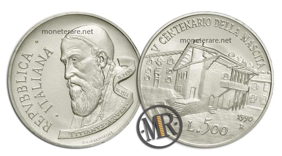 Titian Vecellio 500 Lire Commemorative Silver