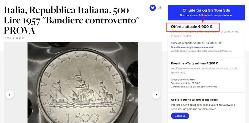 500 lire caravels all