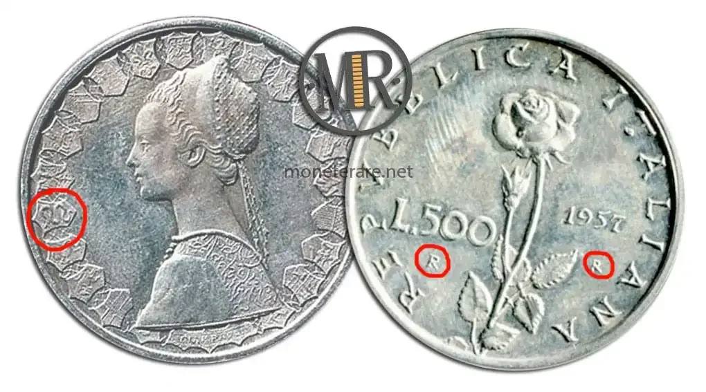 500 Lire Silver PINK - Project 1957 with its value