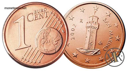 1 Euro Cent of the Republic of San Marino First Series