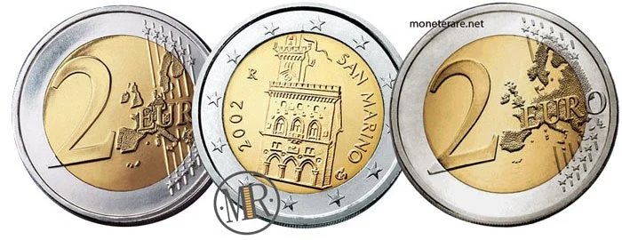 2 Euro of the Republic of San Marino First and Second Series