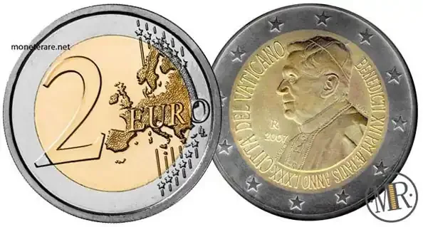 2 Euro Commemorative Vatican 2007 Pope Benedict XVI