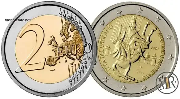 2 Euro Commemorative Vatican 2008 Saint Paul
