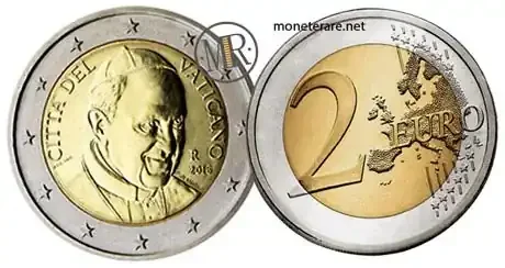 2 euro Vatican Pope Francis 2016 rare