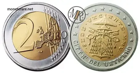 2 euro rare Vatican Cardinal Camerlengo 2005