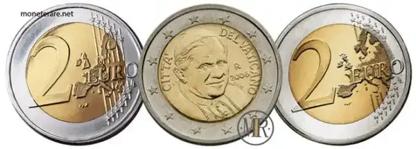 2 Euro rare Vatican 2006/2013 Pope Benedict XVI