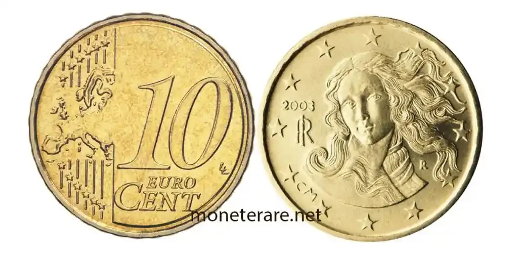 10 Euro Cents Coin Botticelli