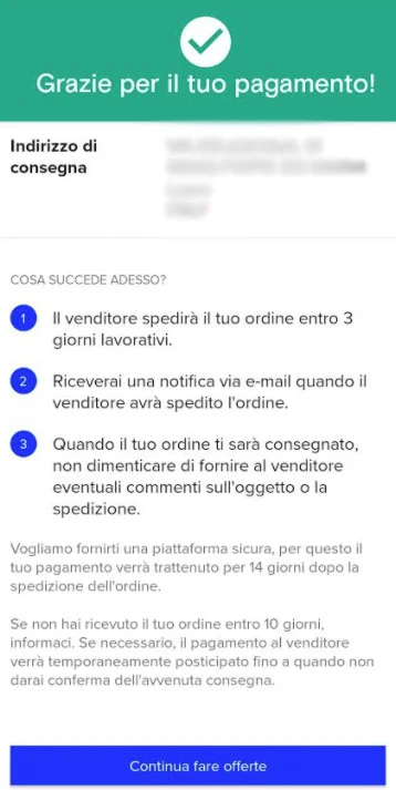 payment received catawiki coin order