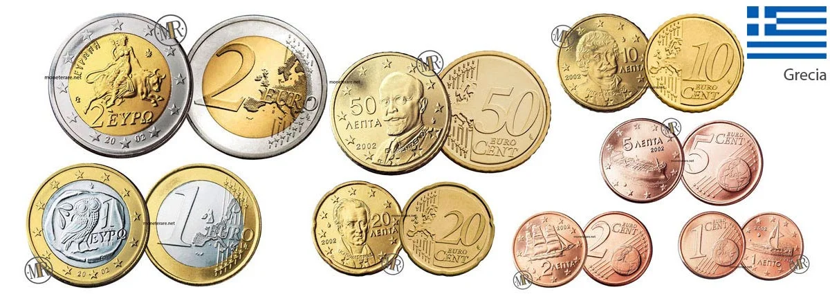 greek euro coins