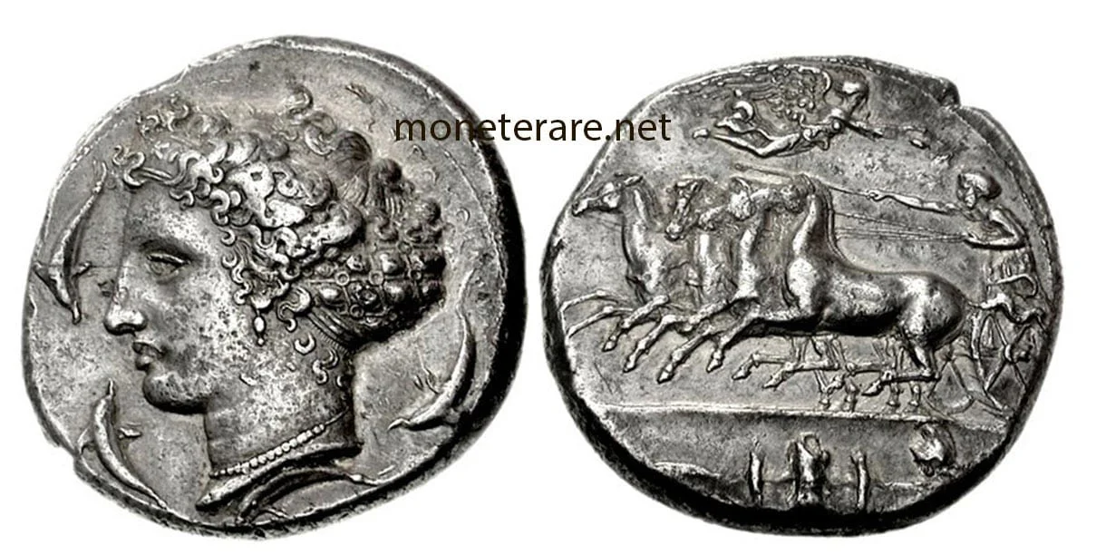Greek Coin Decadrachm Syracuse